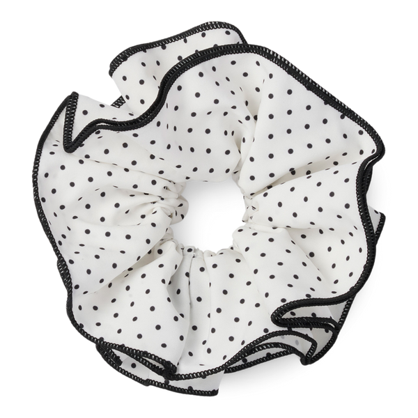 The Hair Edit Ruffled Polka Dot Oversized Scrunchie by Danielle Bernstein #8