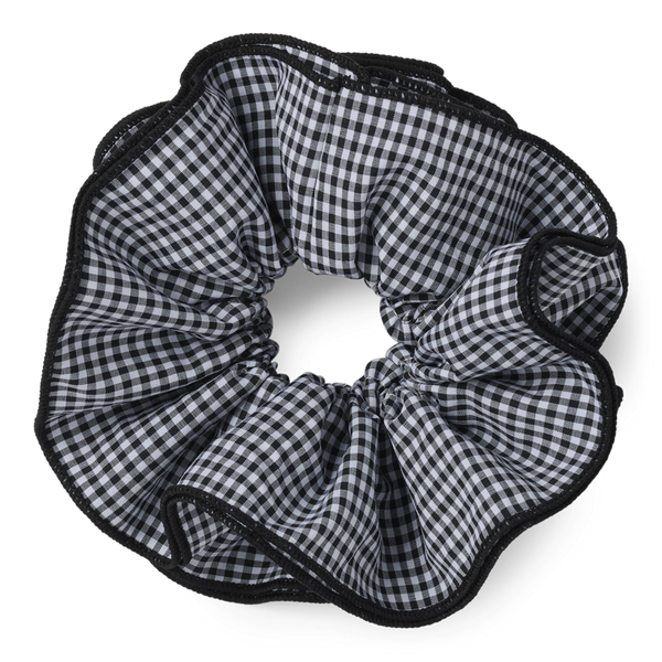 The Hair Edit Ruffled Gingham Oversized Scrunchie by Danielle Bernstein #8