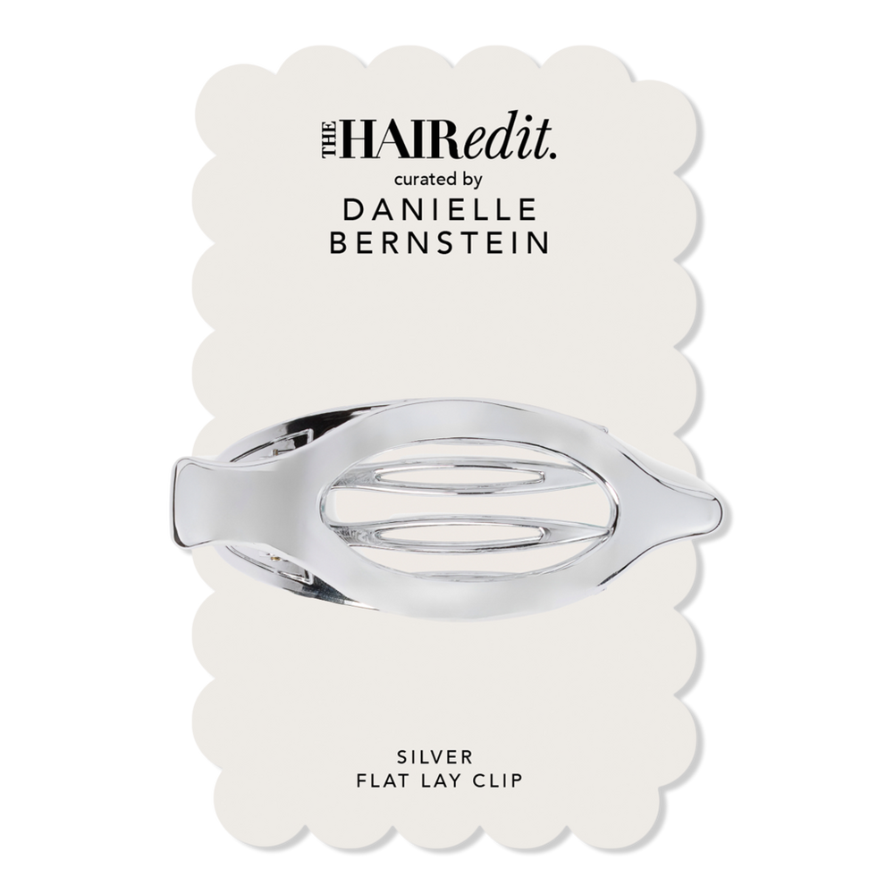 The Hair Edit Silver Flat Lay Claw Clip by Danielle Bernstein