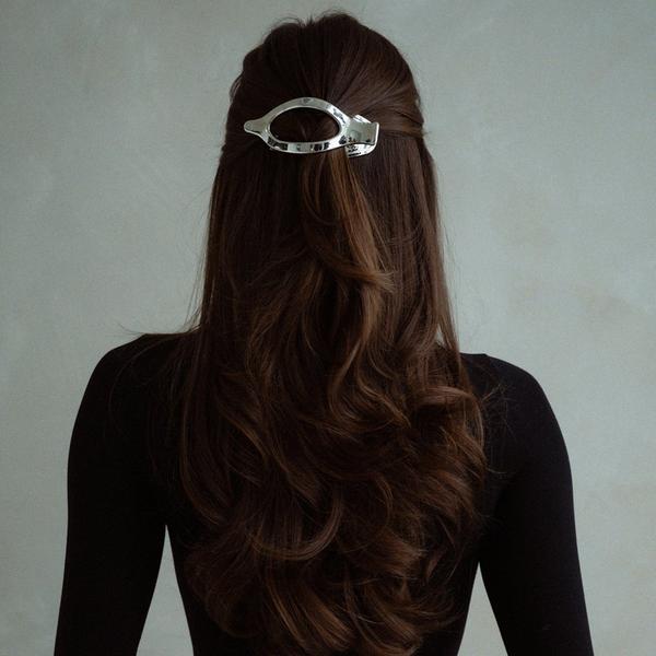 The Hair Edit Silver Flat Lay Claw Clip by Danielle Bernstein #4