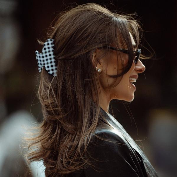 The Hair Edit Scalloped Gingham Claw Clip by Danielle Bernstein #2