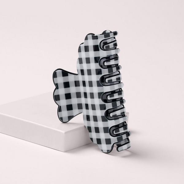 The Hair Edit Scalloped Gingham Claw Clip by Danielle Bernstein #7