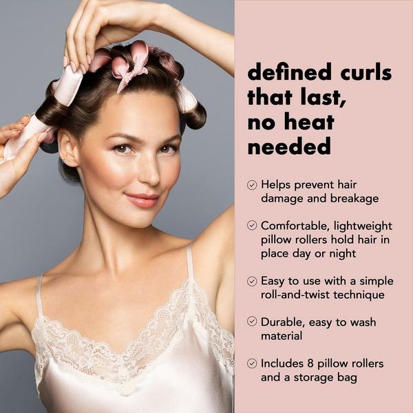 The Hair Edit Heatless Curl Define Pillow Hair Rollers 8-Pack #3
