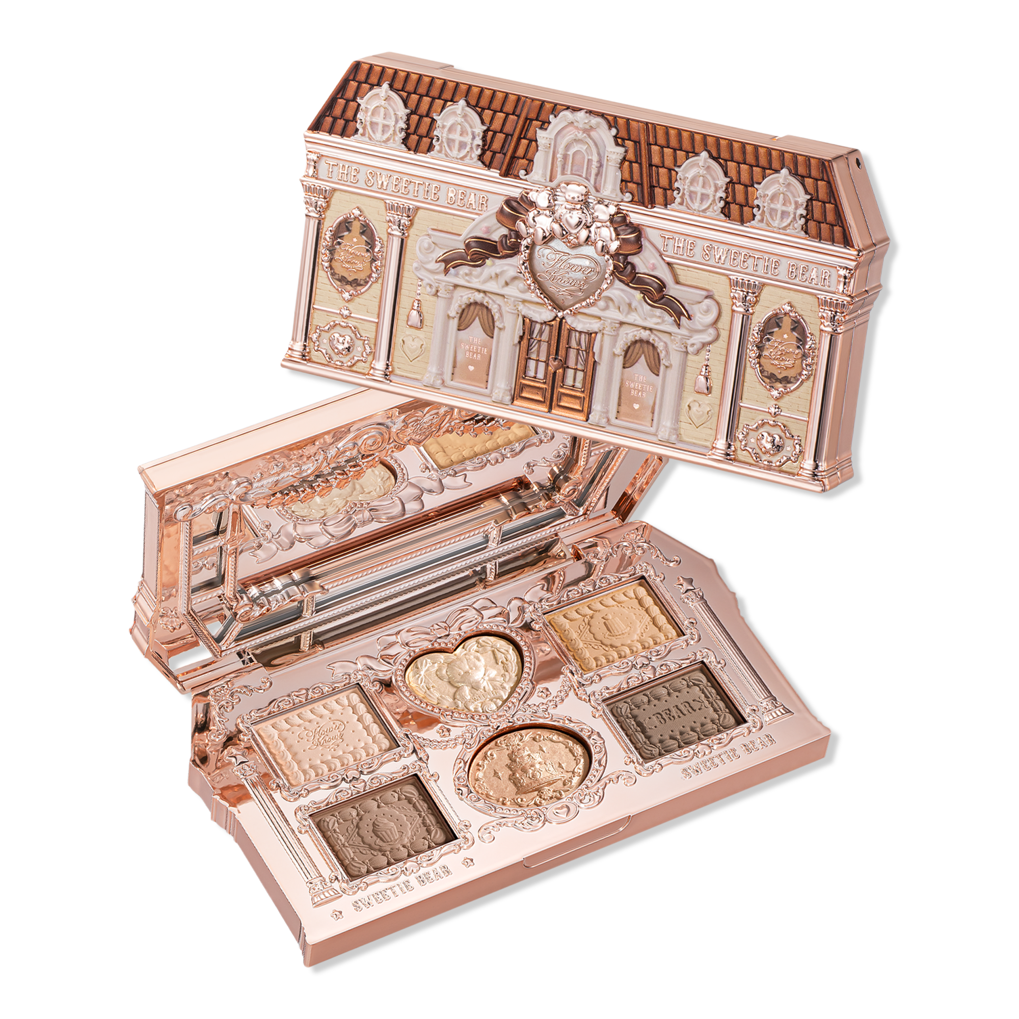 Flower Knows The Sweetie Bear Collection 6-Color Makeup Palette #1