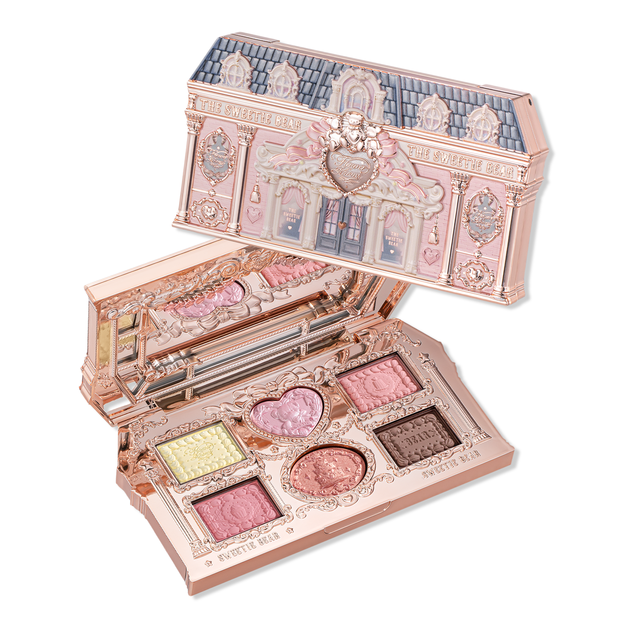 Flower Knows The Sweetie Bear Collection 6-Color Makeup Palette #1
