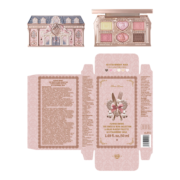 Flower Knows The Sweetie Bear Collection 6-Color Makeup Palette #7