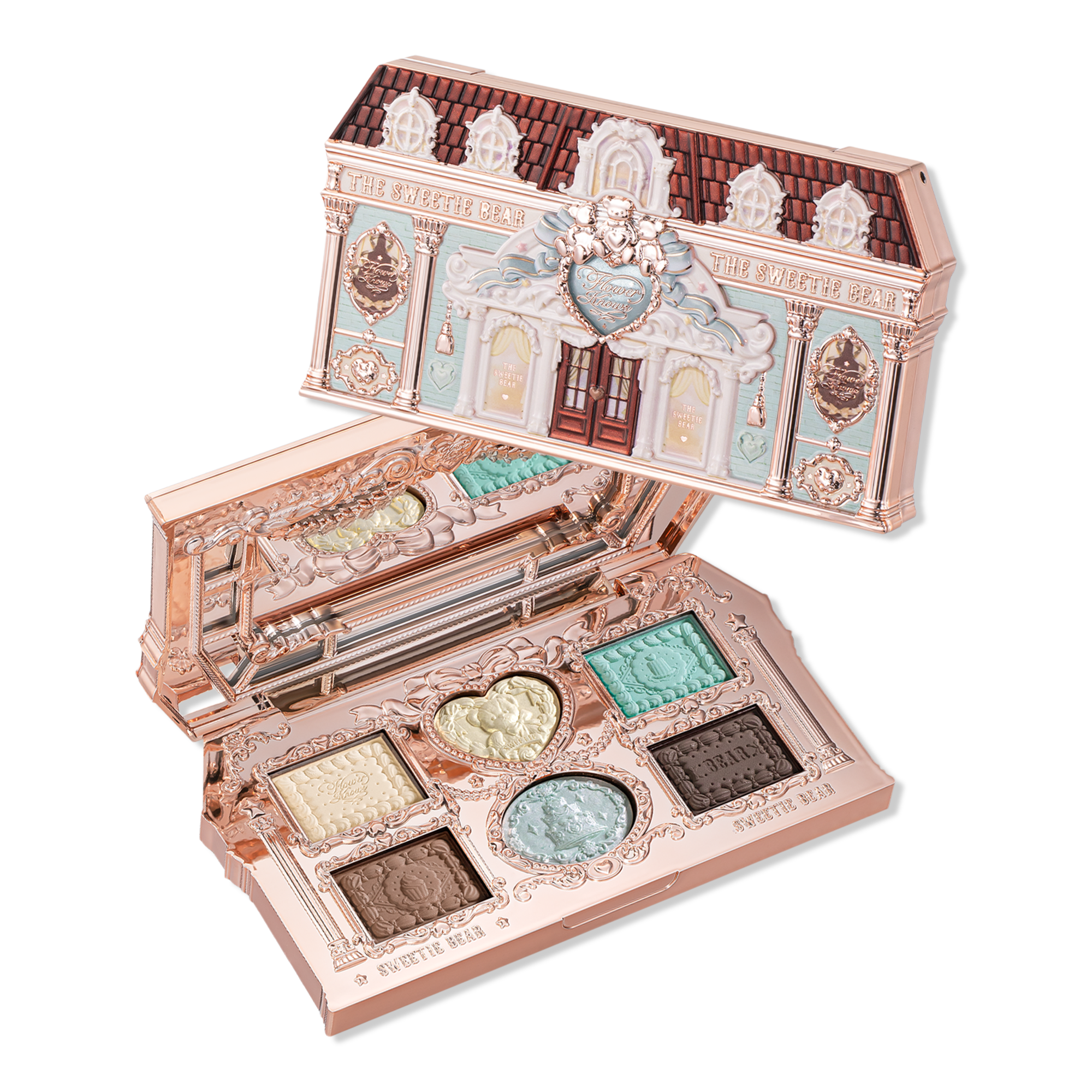Flower Knows The Sweetie Bear Collection 6-Color Makeup Palette #1