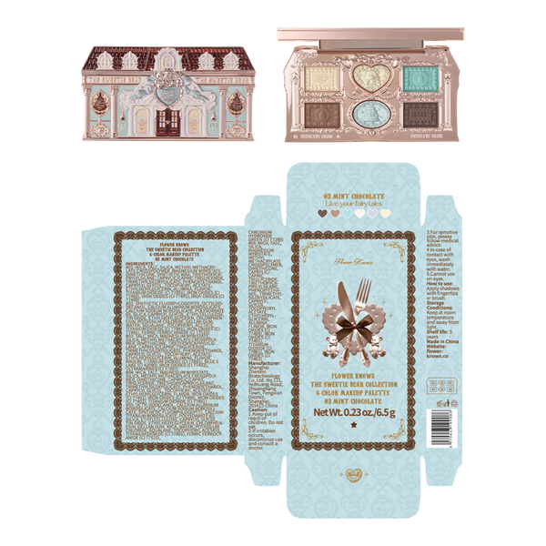 Flower Knows The Sweetie Bear Collection 6-Color Makeup Palette #5