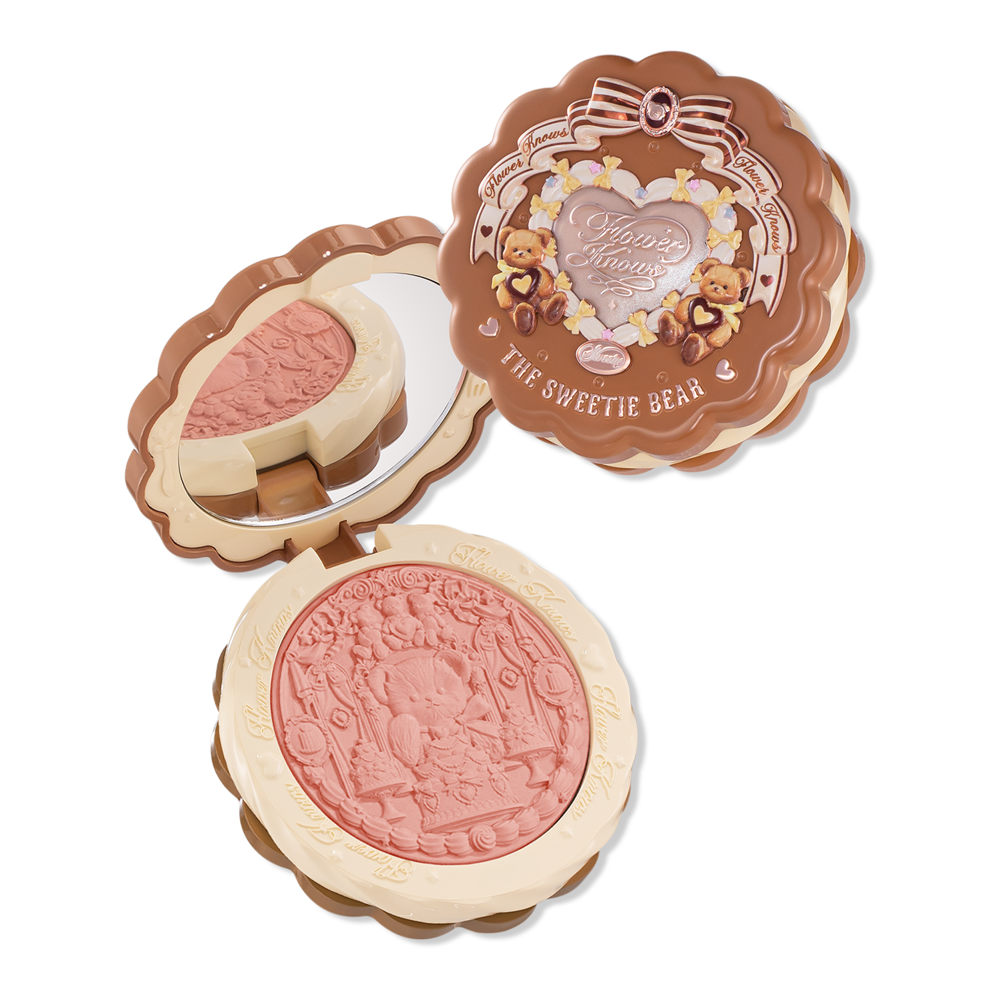 Flower Knows The Sweetie Bear Collection Silk Satin Blush #1