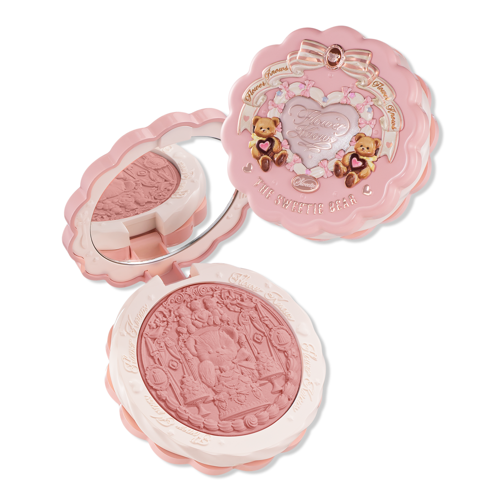 Flower Knows The Sweetie Bear Collection Silk Satin Blush #1