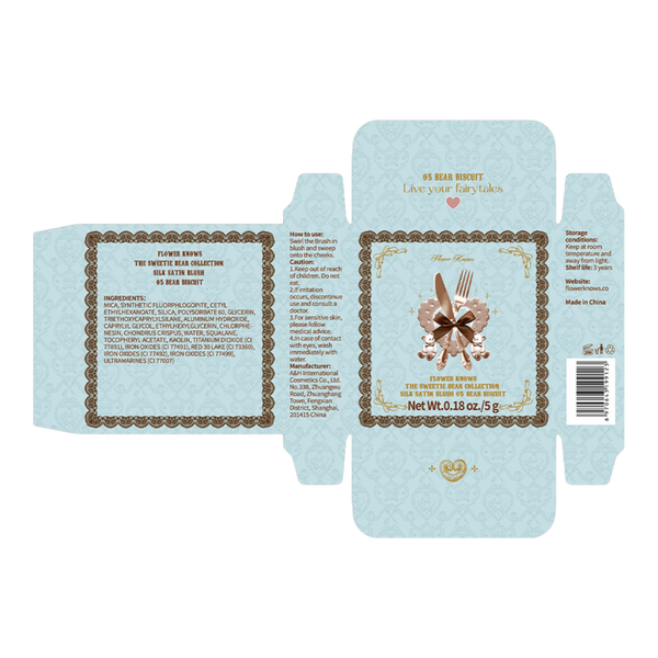 Flower Knows The Sweetie Bear Collection Silk Satin Blush #4