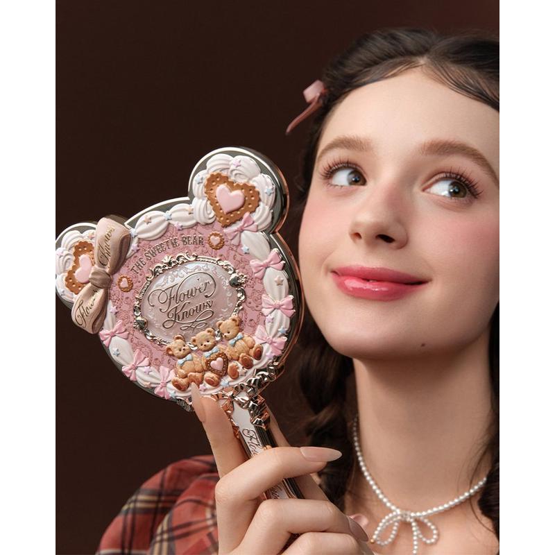 Flower Knows - Creamy Pink The Sweetie Bear Collection Hand Mirror