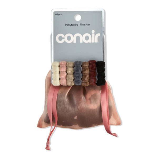 Conair Accessories Hair Elastics with Storage Bag for Fine Hair #1