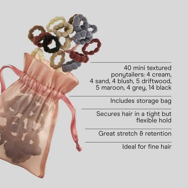 Conair Accessories Hair Elastics with Storage Bag for Fine Hair #3