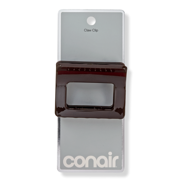 Conair Accessories Brown Rectangular Claw Clip #1
