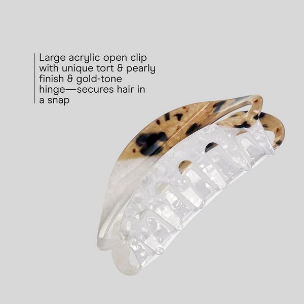 Conair Accessories Acrylic Open-Center Claw Clip #3