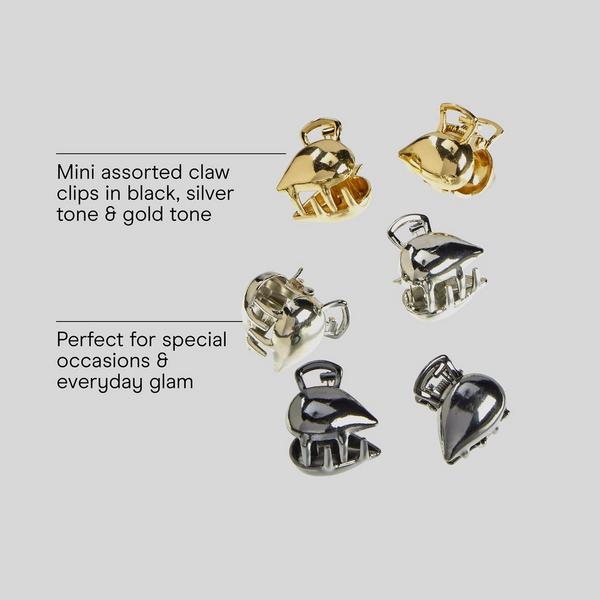 Conair Accessories Abstract Mini Claw Clips #3