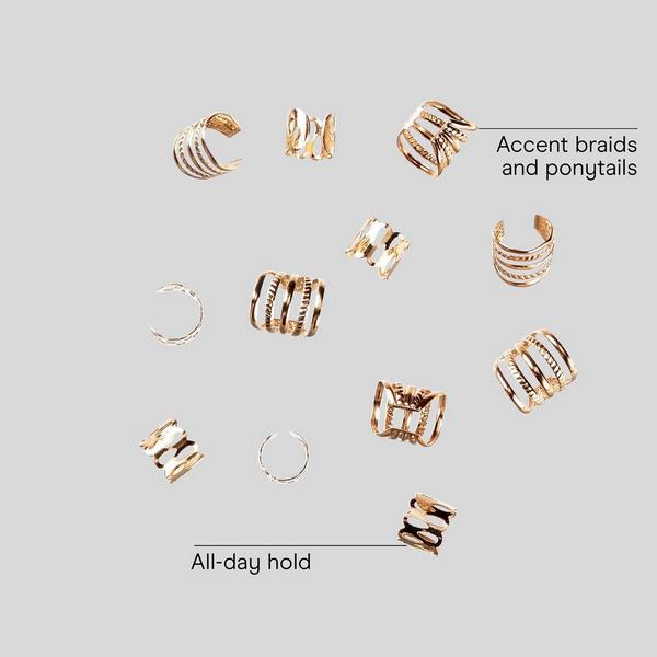 Conair Accessories Metal Braid Cuffs #3