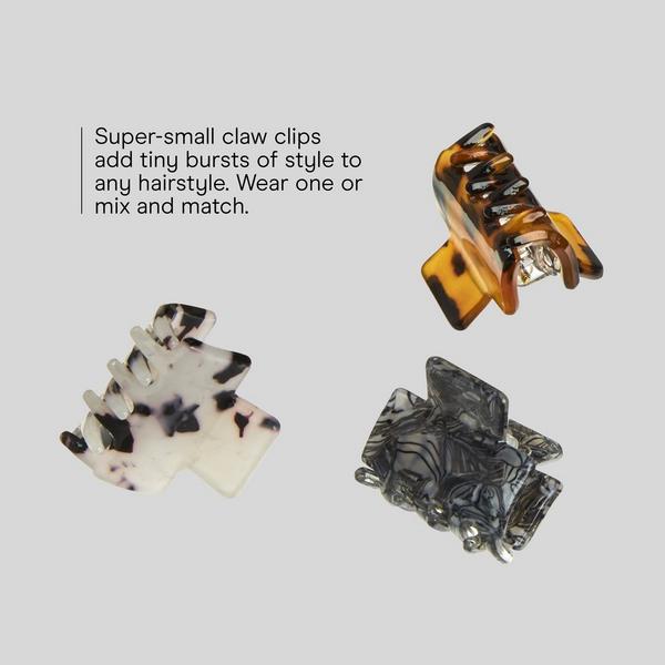 Conair Accessories Mini Acrylic Claw Clips #3