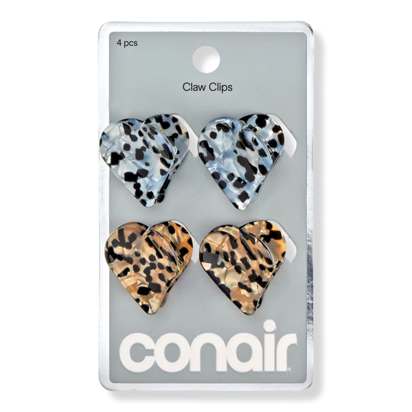 Conair Accessories Mini Heart Claw Clips #1