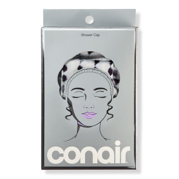 Conair Accessories White & Black Polka-Dot Shower Cap #1