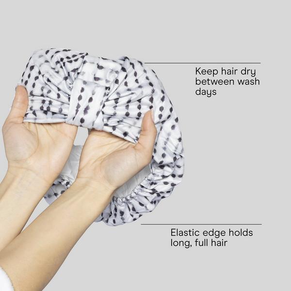 Conair Accessories White & Black Polka-Dot Shower Cap #3