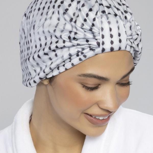 Conair Accessories White & Black Polka-Dot Shower Cap #5