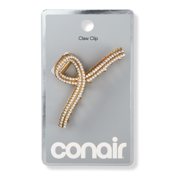 Conair Accessories Faux Pearl & Rhinestone Claw Clip #1