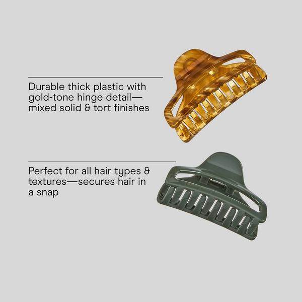Conair Accessories Open-Cut Claw Clips #3
