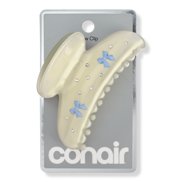 Conair Accessories White Claw Clip with Bows #1