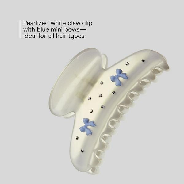 Conair Accessories White Claw Clip with Bows #3
