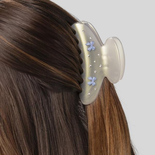 Conair Accessories White Claw Clip with Bows #5