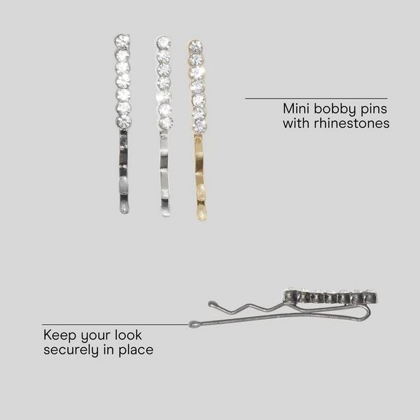 Conair Accessories Mini Bobby Pins with Rhinestones #3