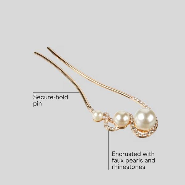 Conair Accessories Rhinestone and Faux Pearl Hair Pin #3