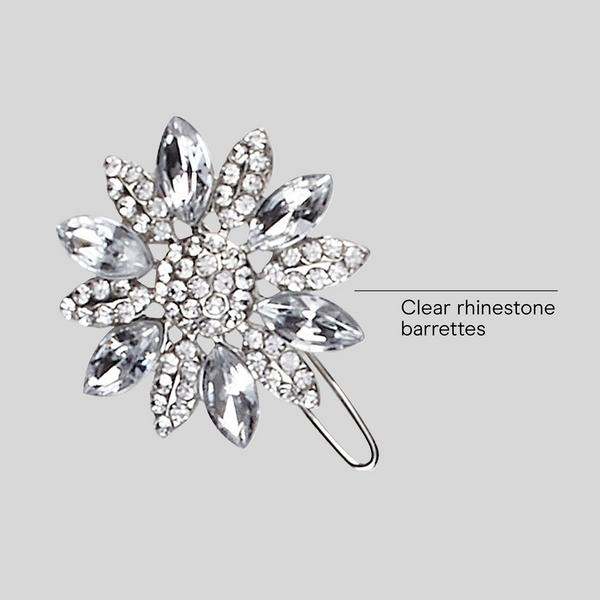Conair Accessories Crystal Stone Barrette Set #3