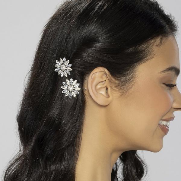 Conair Accessories Crystal Stone Barrette Set #4