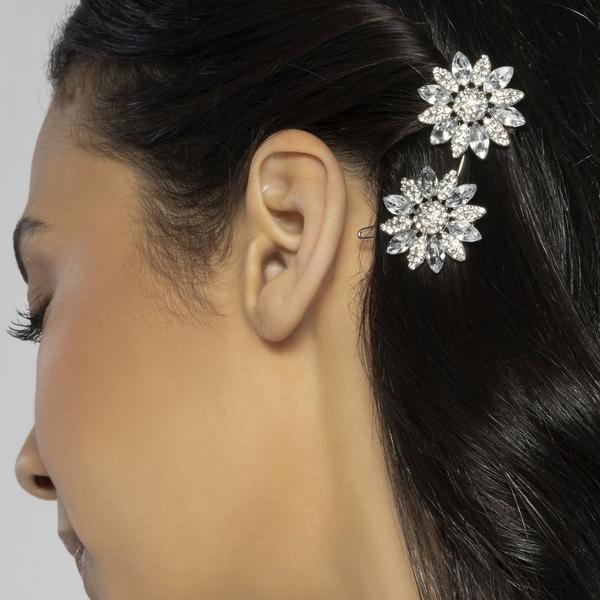 Conair Accessories Crystal Stone Barrette Set #5