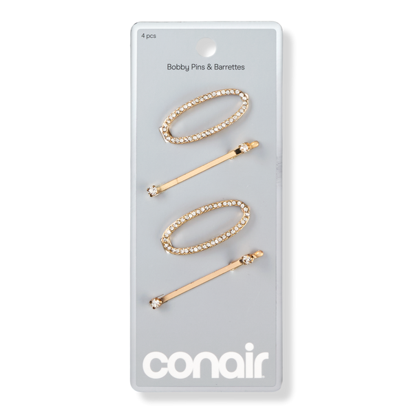 Conair Accessories Gold-Tone Crystal Bobby Pin & Barrette Set #1