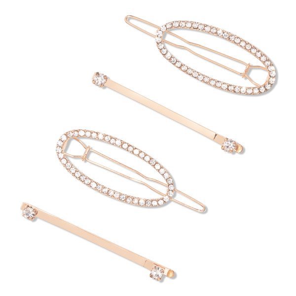 Conair Accessories Gold-Tone Crystal Bobby Pin & Barrette Set #2