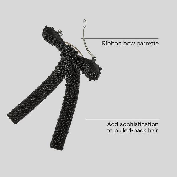 Conair Accessories Black Bow Barrette #3