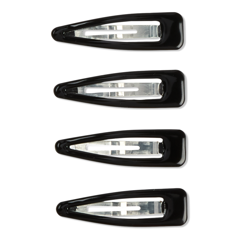 Conair Accessories - No-Slip Grip Black Enamel Snap Clips | Ulta