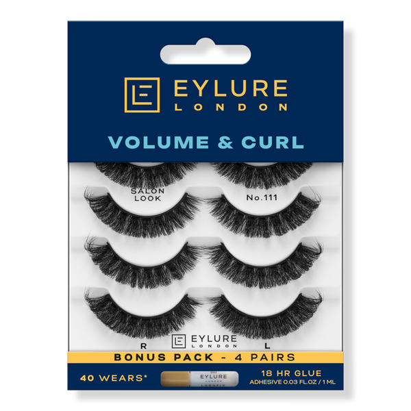 Eylure Volume & Curl No.111 Salon Extension Eyelashes Multipack #1