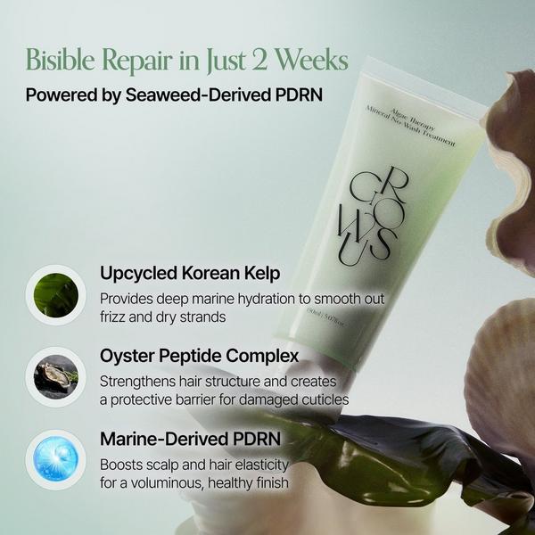 GROWUS Algae Therapy Mineral Smoothing Leave-In Hair Treatment #4
