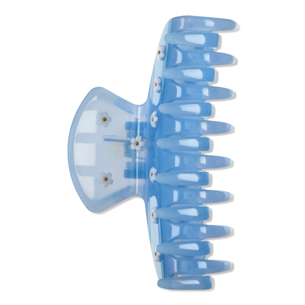 Conair Accessories Blue Claw Clip with Flowers #2