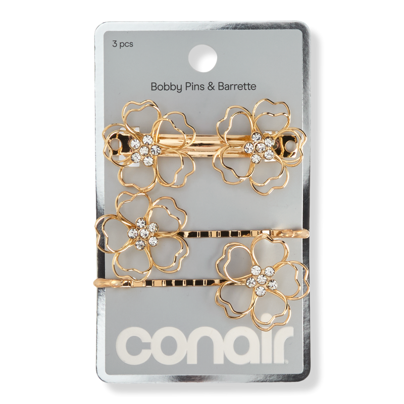 épine barrette & Pin set box (pink) Conair Accessories - Flower Pin and Barrette Set | Ulta Beauty