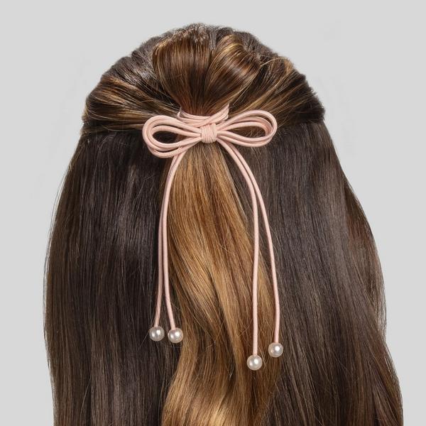 Conair Accessories Elastics with Bows and Faux Pearls #5