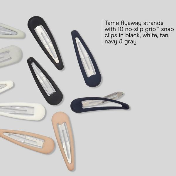 Conair Accessories Matte No-Slip Grip Snap Clips #3