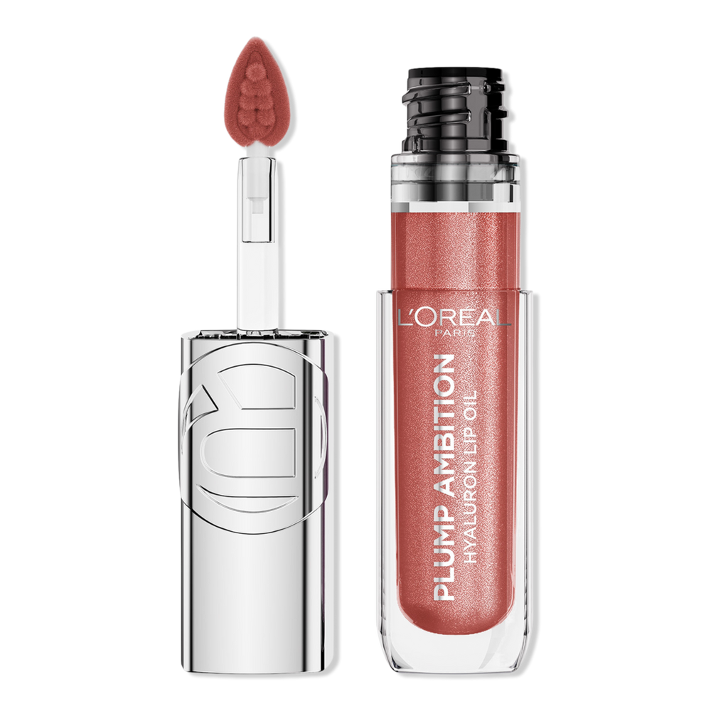 L'oreal Plump Ambition Hyaluron Lip Oil Shimmer - Rose Lights