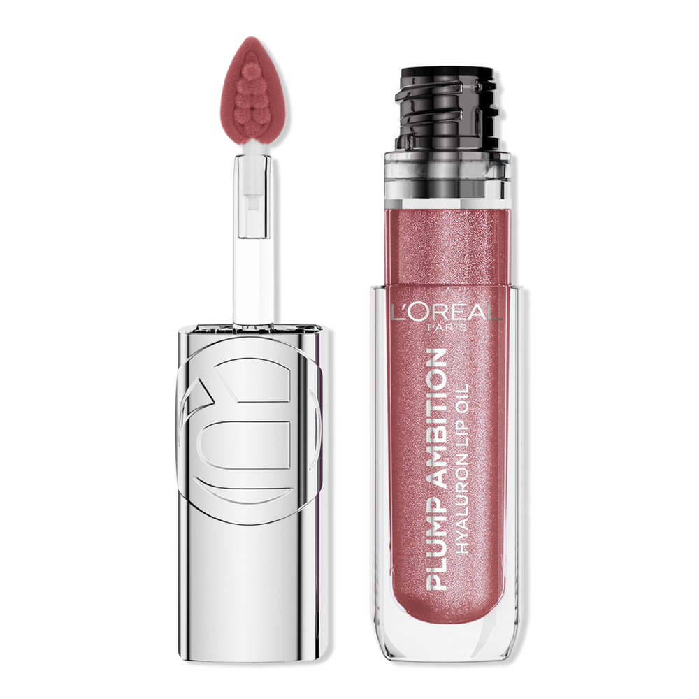 L'oreal Plump Ambition Hyaluron Lip Oil Shimmer - Rosewood Lights
