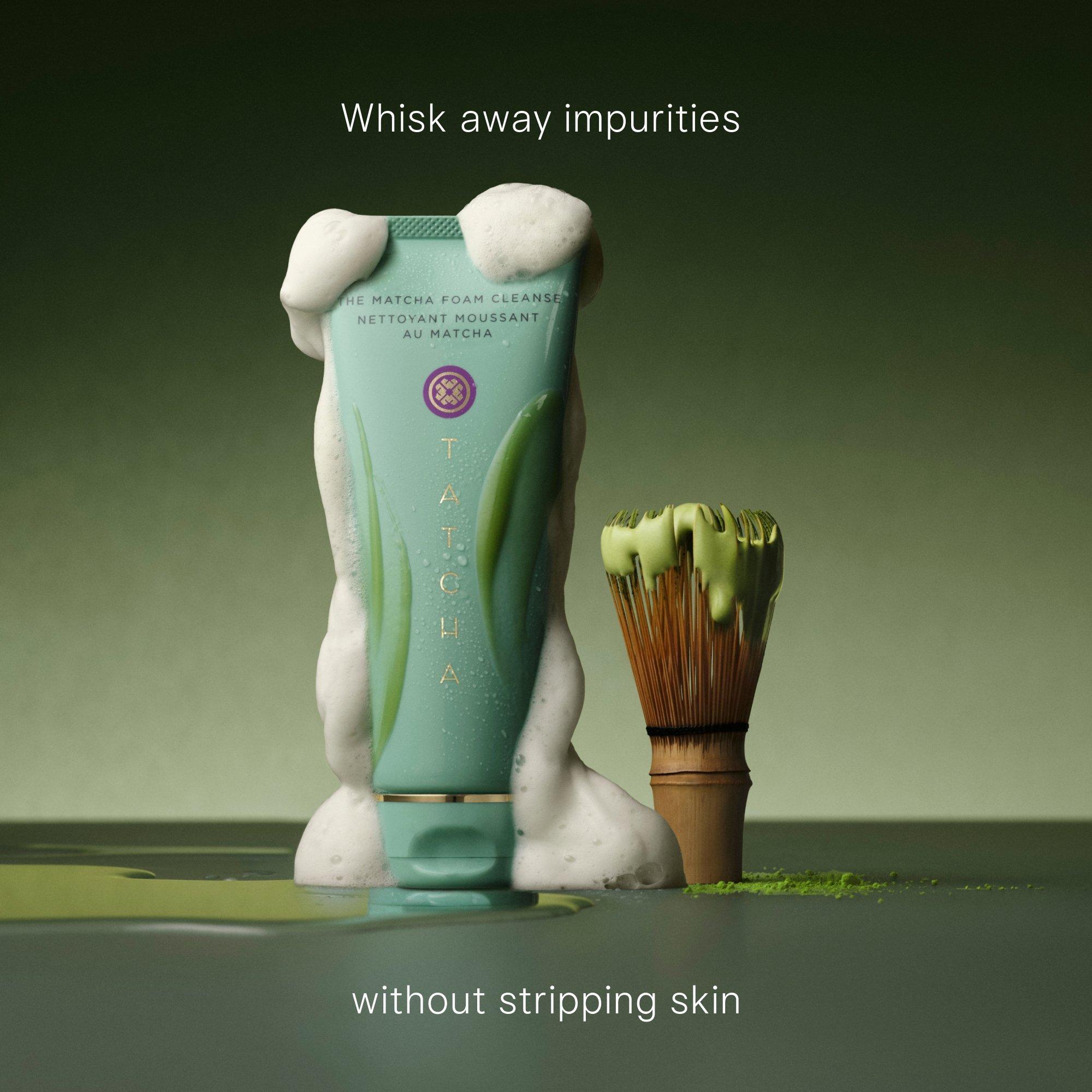 Пребиотический очищающий гель для пор и баланса жирности Tatcha The Matcha Foam — фото 2